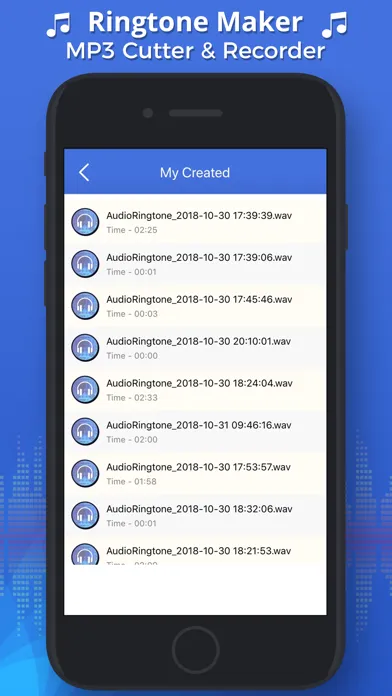 Tangkapan skrin Ringtone Maker & M4A Editor
