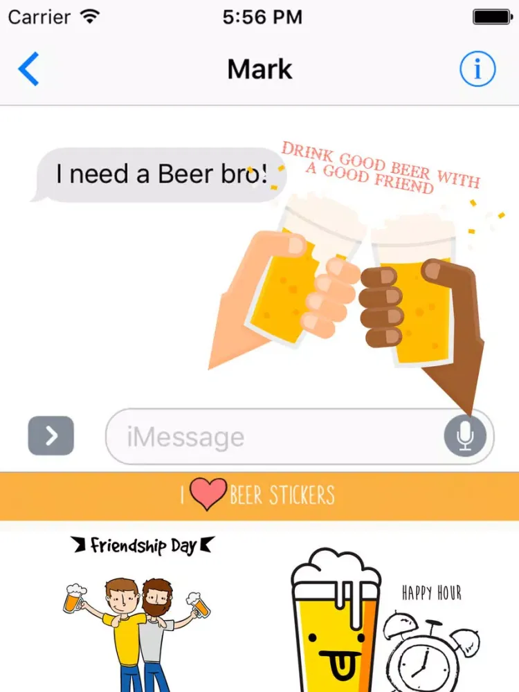 Beer Stickers and Emojis I Love BeerBeer Stickers iPad  Ekran Görüntüleri