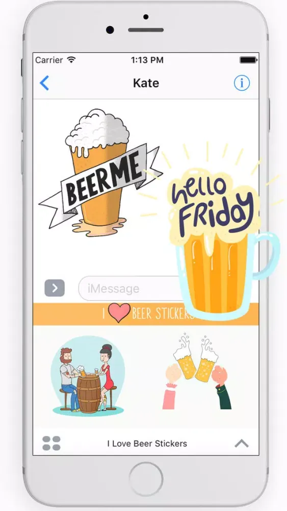 Beer Stickers and Emojis I Love BeerBeer Stickers Ekran Görüntüleri