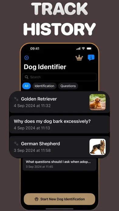 Tangkapan skrin Dog Breed Identifier: AI