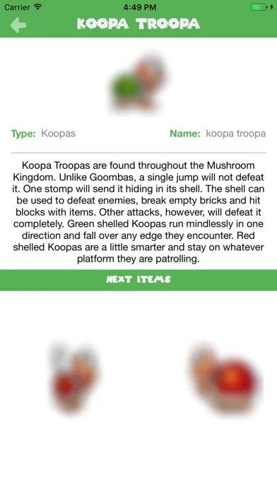 Captures d'écran de Item Guide for Super Mario