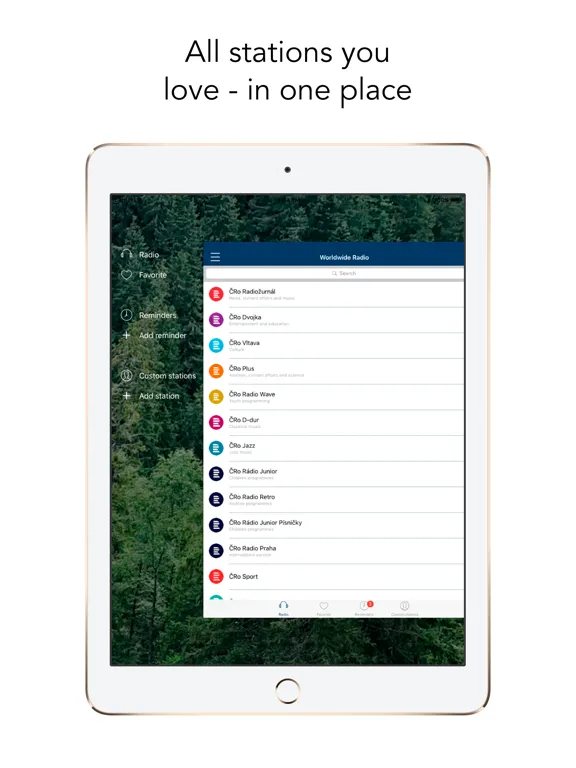 Worldwide Radio live iPad  Screenshots