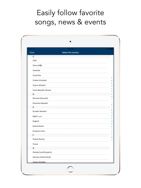 Worldwide Radio live iPad  Screenshots