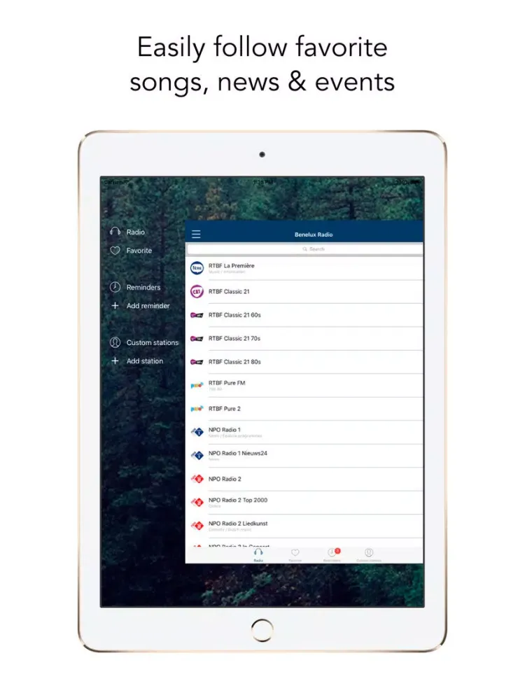 Benelux Radio (Benelux-radio) iPad  Ekran Görüntüleri