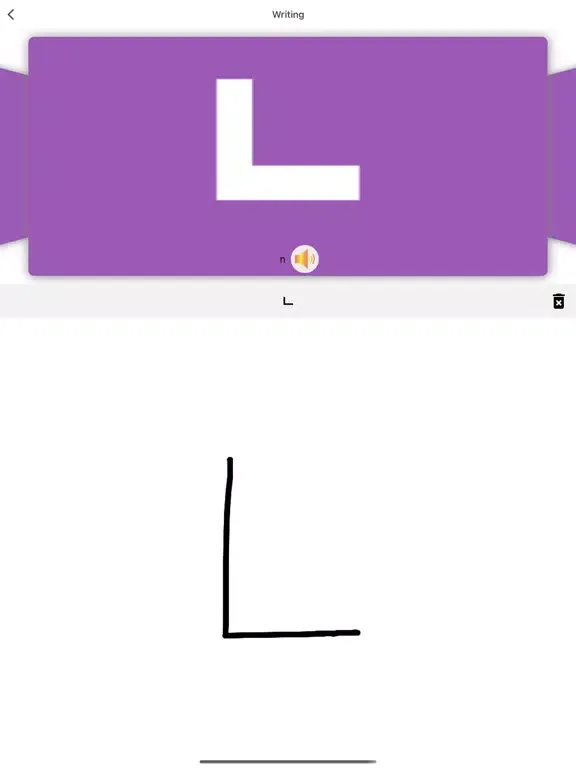 Korean Alphabet Writing Kids iPad  스크린샷