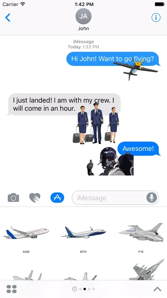 Capturas de tela do Flying Stickers