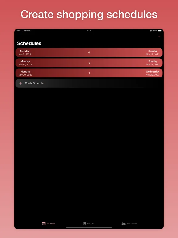 Capturas de pantalla de Nibbles List iPad 
