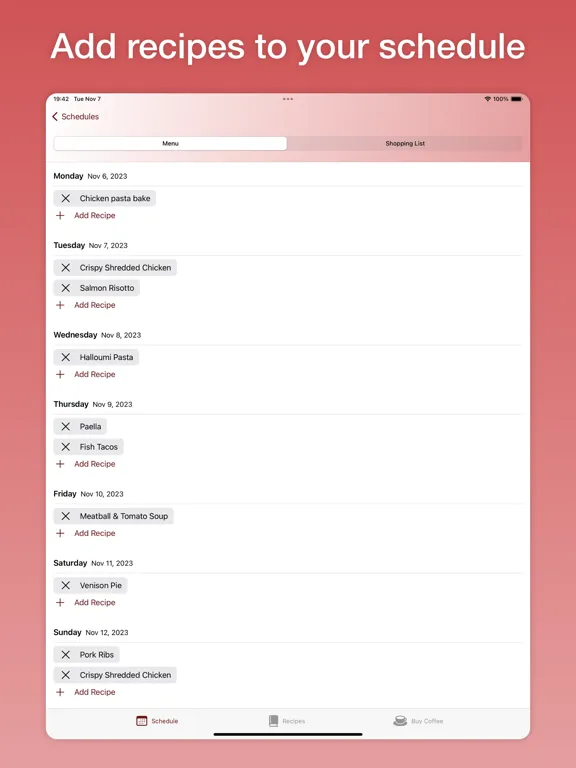 Capturas de pantalla de Nibbles List iPad 
