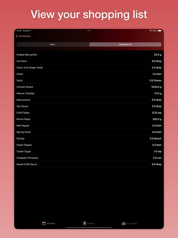Capturas de pantalla de Nibbles List iPad 