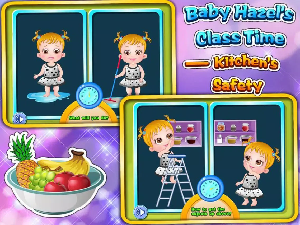 Tangkapan layar Baby Hazel's Class Time - Learn Kitchen's Safety iPad 