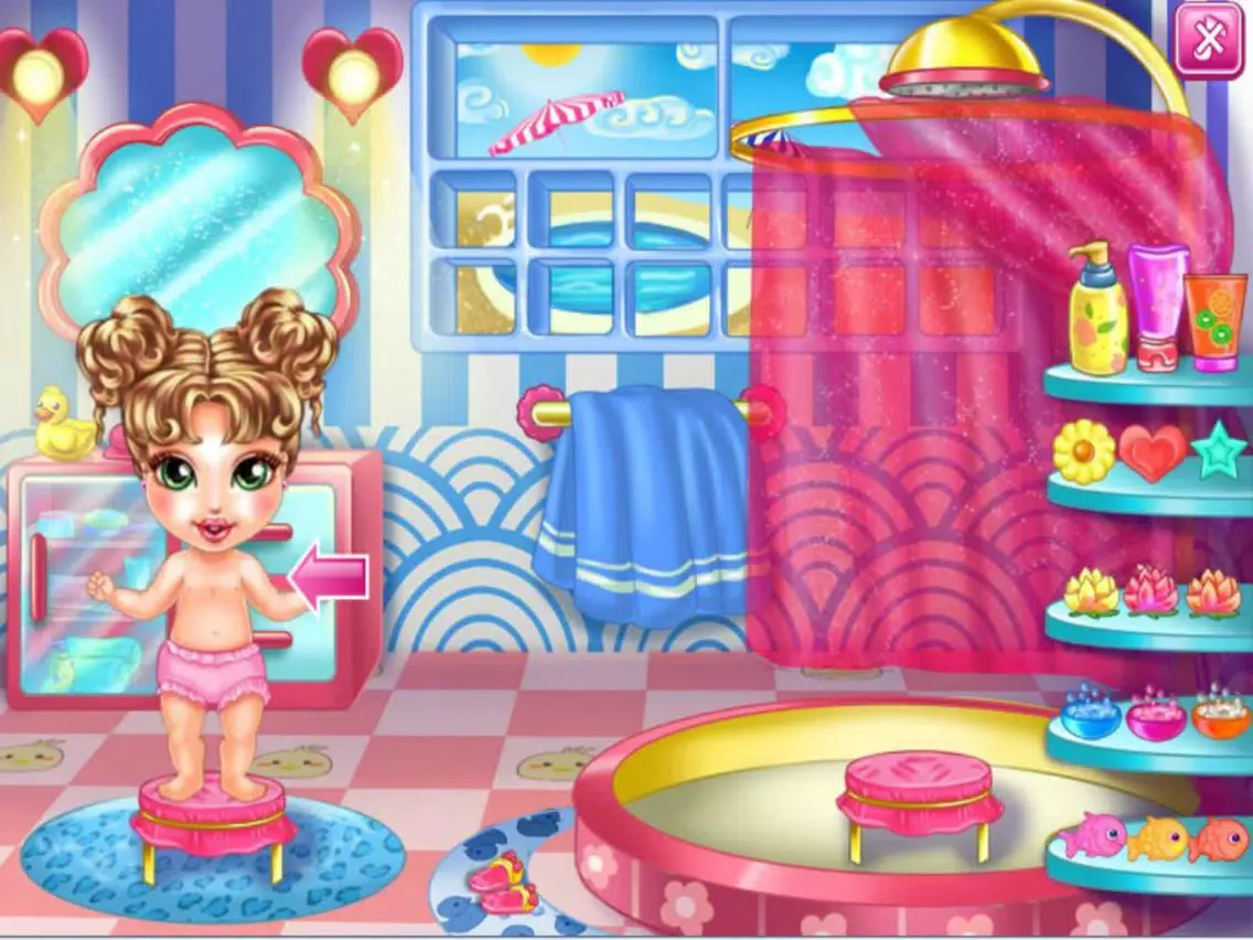 Baby Sara Shower At Pool iPad  স্ক্রিনশট