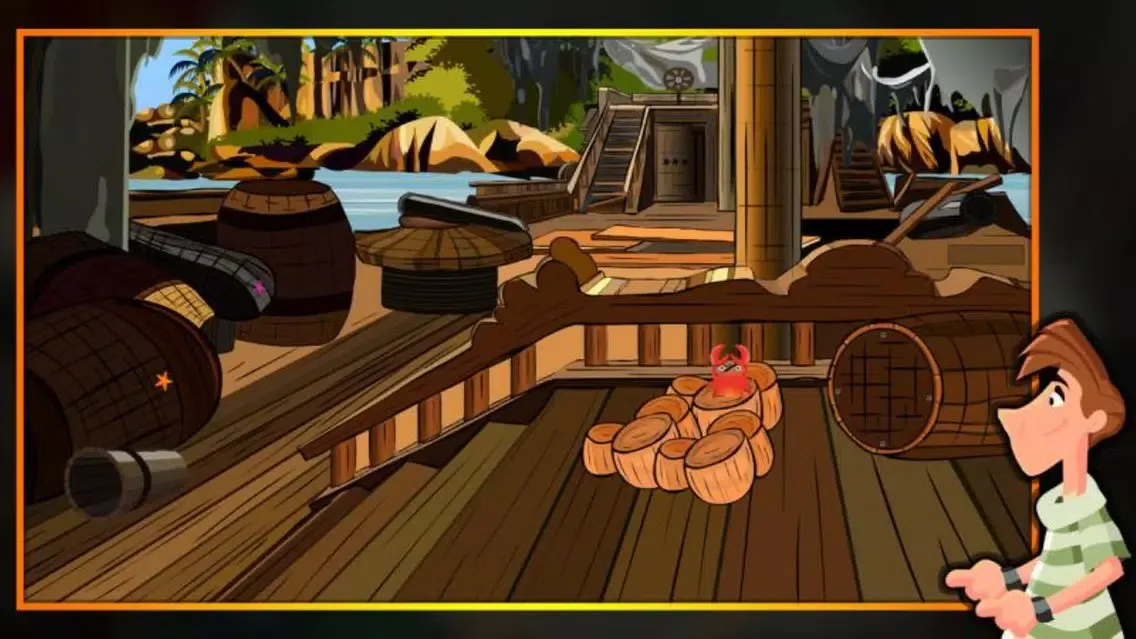 Tangkapan skrin Escape From Pirates Island