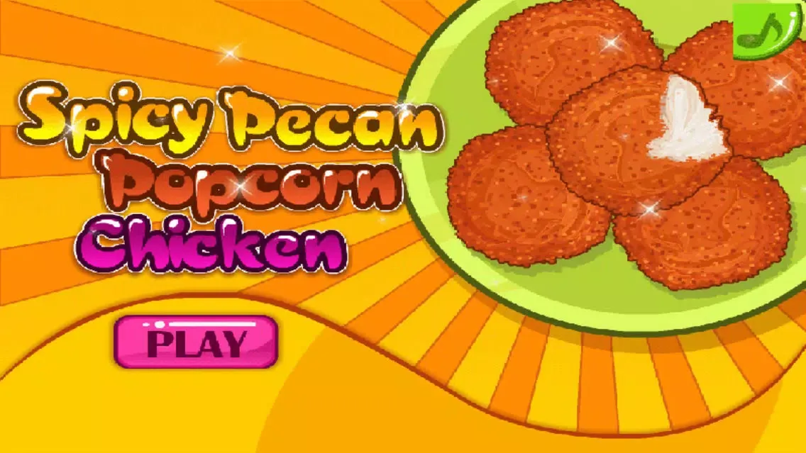 Capturas de tela do Spicy Pecan Popcorn Chicken - Fun Cooking Games