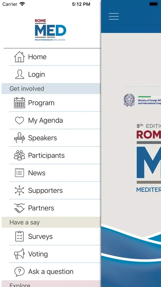 Rome MED Dialogues 2019 سکرین شاٹس