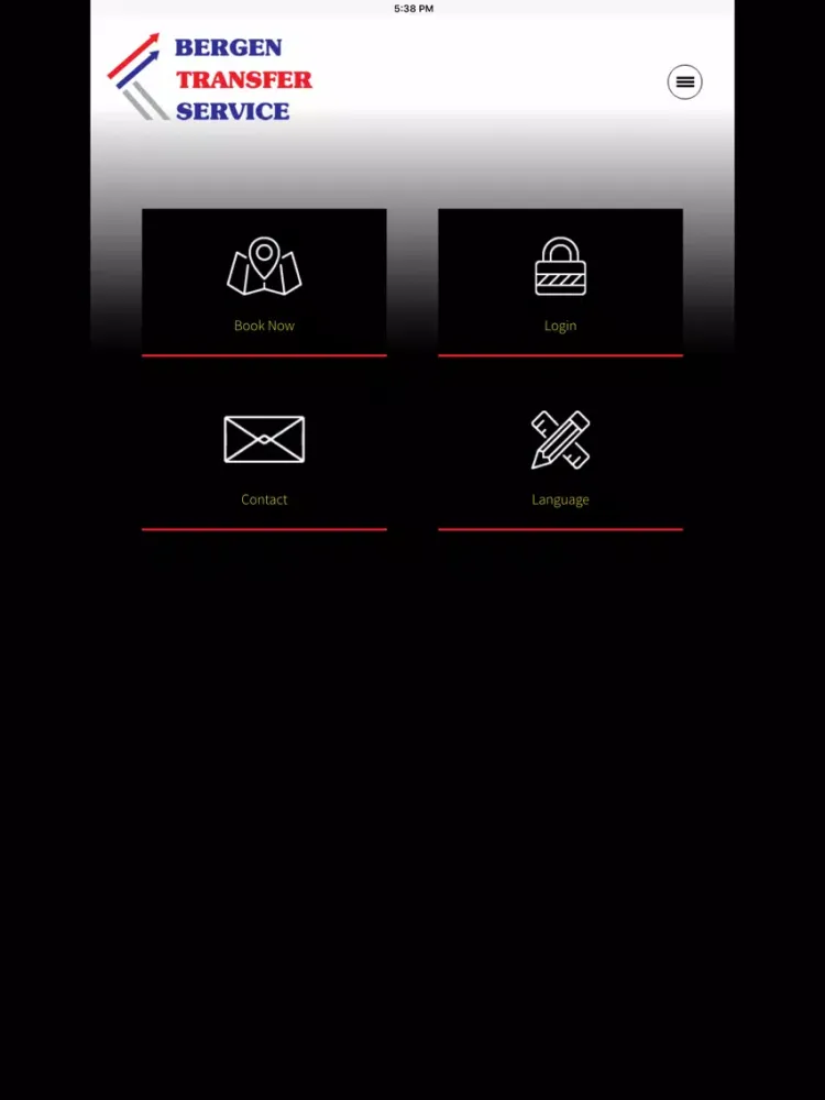 Bergen Transfer Service iPad 应用截图