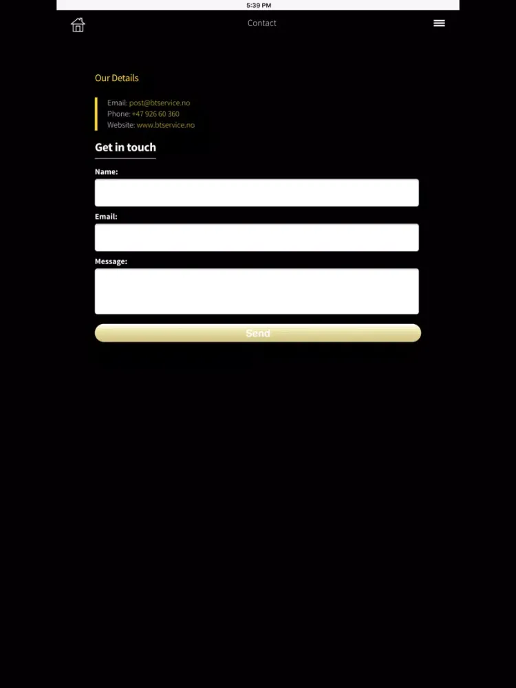 Bergen Transfer Service iPad 应用截图
