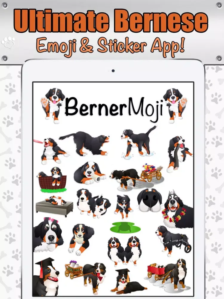Zrzuty ekranu BernerMoji iPad 