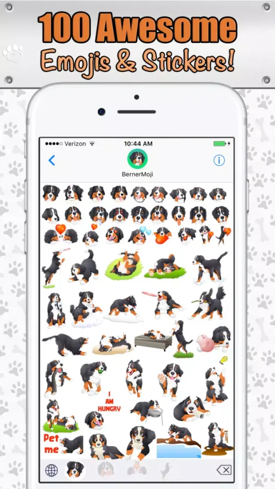Zrzuty ekranu BernerMoji