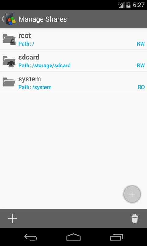 SambaDroid سکرین شاٹس