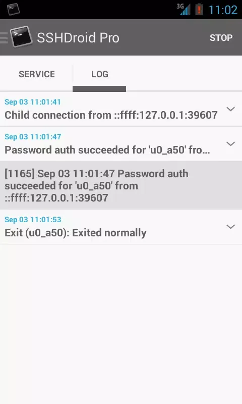 SSHDroid स्क्रीनशॉट