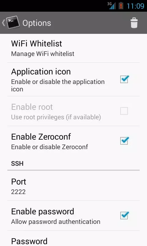 SSHDroid स्क्रीनशॉट