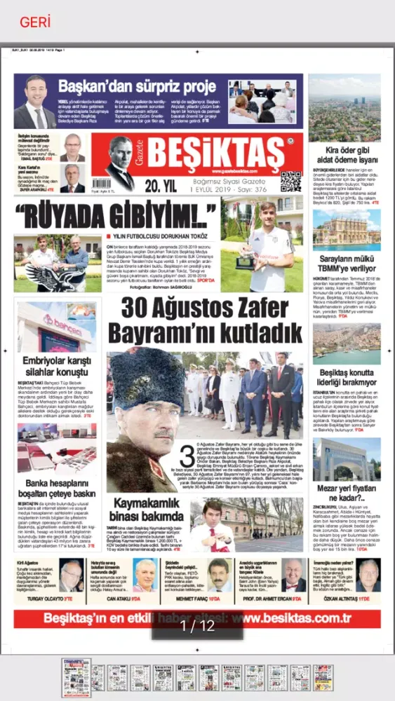 Скриншоты Beşiktaş Medya Grup