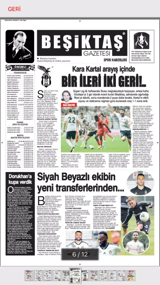 Скриншоты Beşiktaş Medya Grup