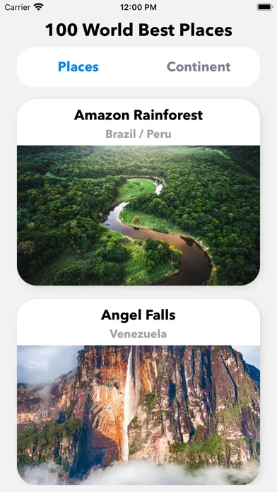 Screenshot di Top 100 Best World Places