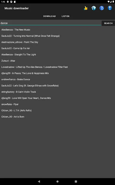 Free Mp3 downloads 스크린샷