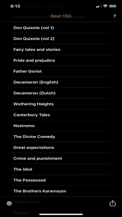Capturas de pantalla de 100 Best Books of All Time