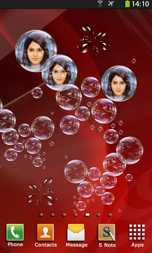 Photo Bubbles Live Wallpaper سکرین شاٹس