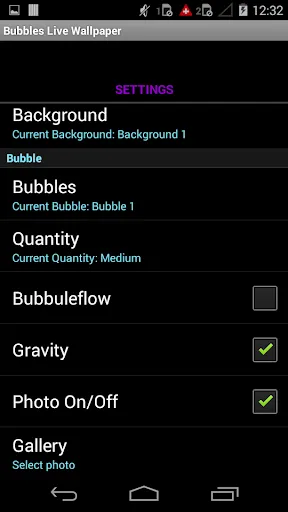 Photo Bubbles Live Wallpaper سکرین شاٹس