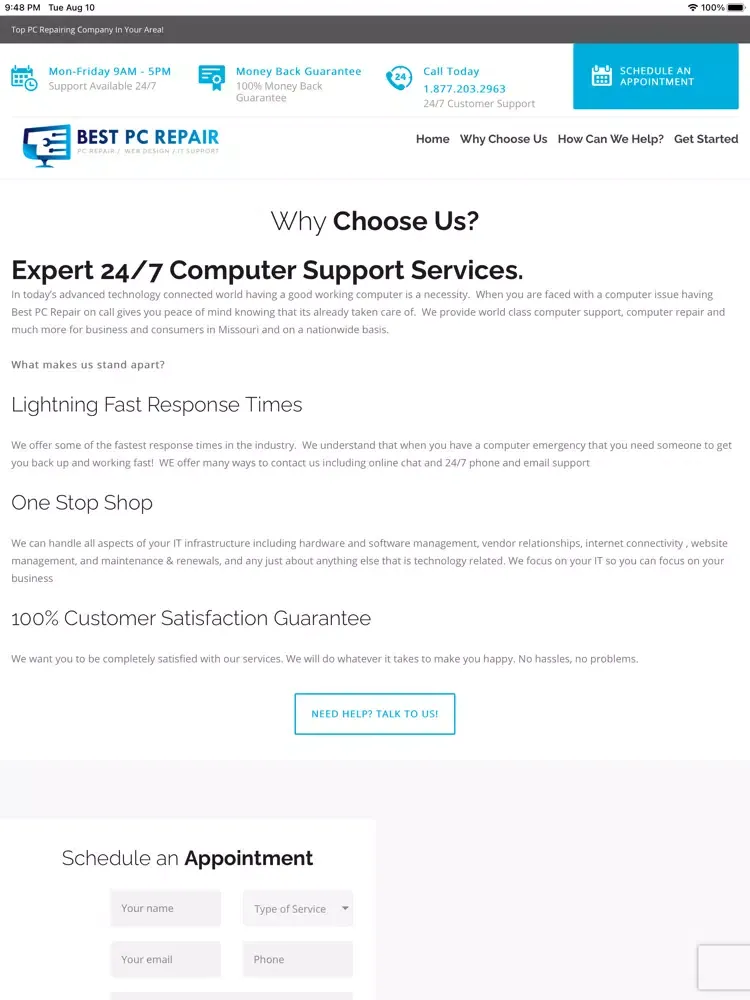 Capturas de pantalla de Best PC Repair iPad 