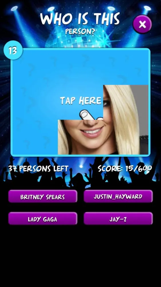 Capturas de tela do Best Singers Quiz - Free Music Game