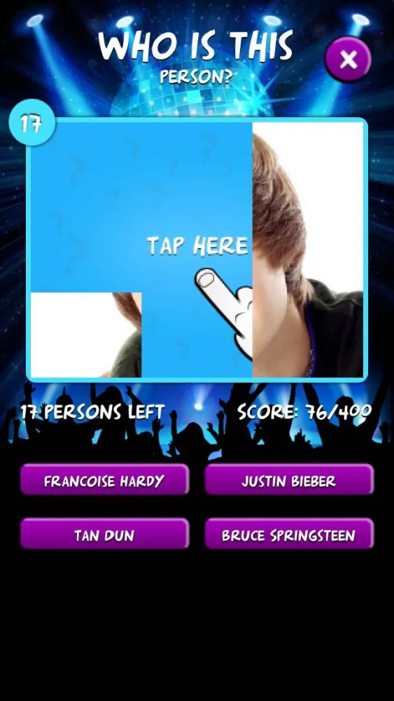 Capturas de tela do Best Singers Quiz - Free Music Game