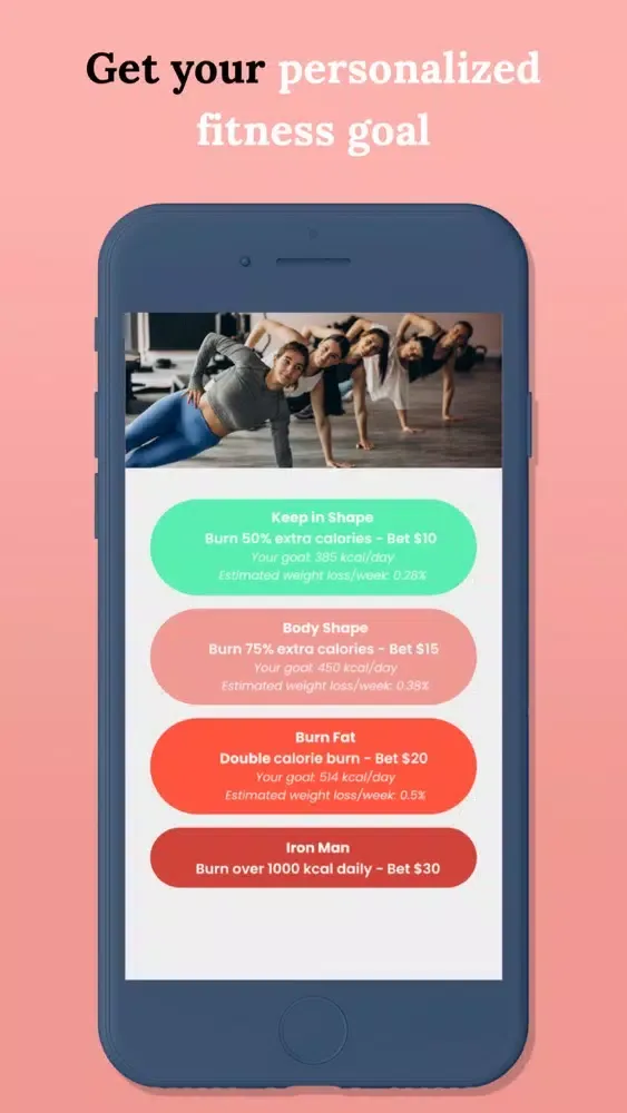 Zrzuty ekranu FitnessBet - Workout & Rewards