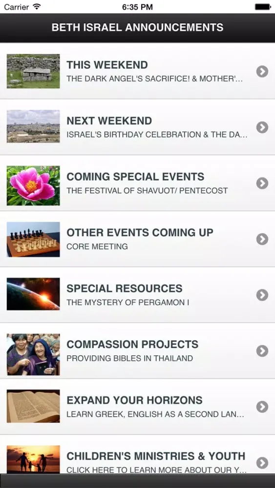 Screenshot di Beth Israel Worship Center