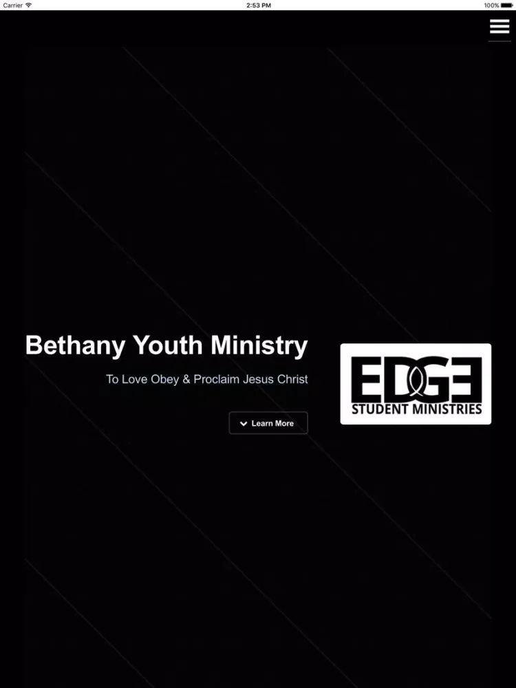 Zrzuty ekranu Bethany Youth iPad 
