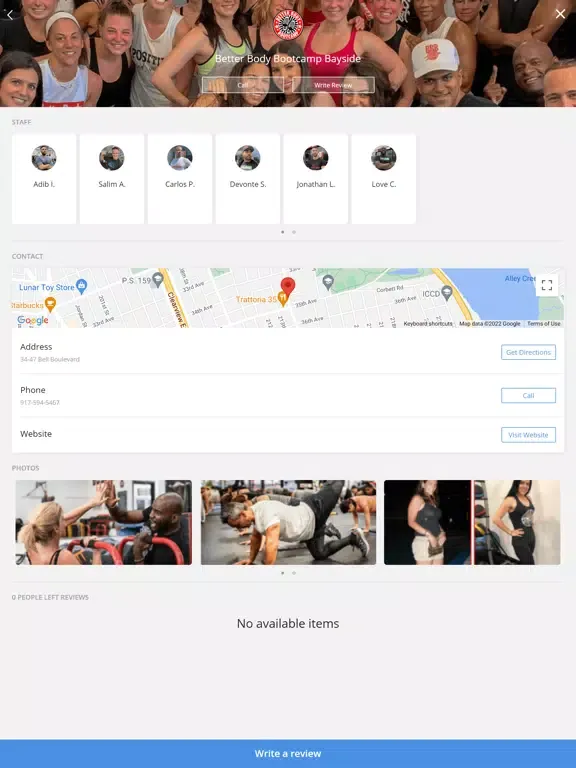 Capturas de tela do Better Body Bootcamp iPad 