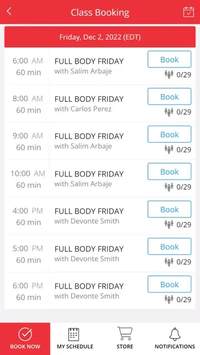 Capturas de tela do Better Body Bootcamp