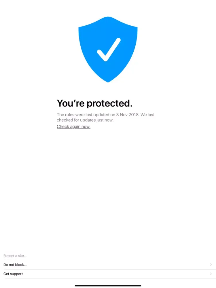 Zrzuty ekranu Better Blocker iPad 