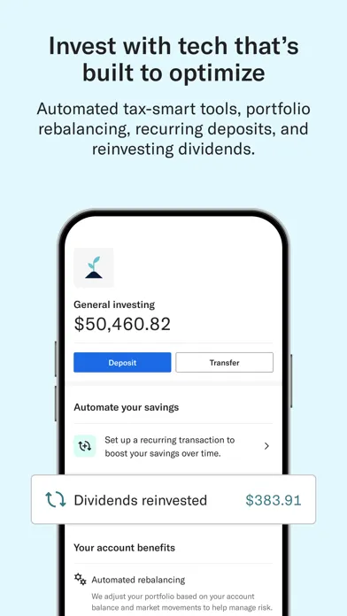 Zrzuty ekranu Betterment Invest & Save Money