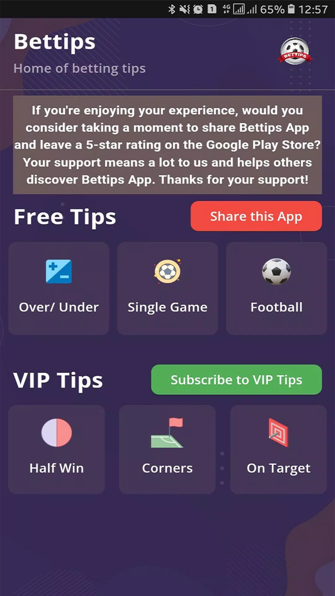 Bettips Screenshots