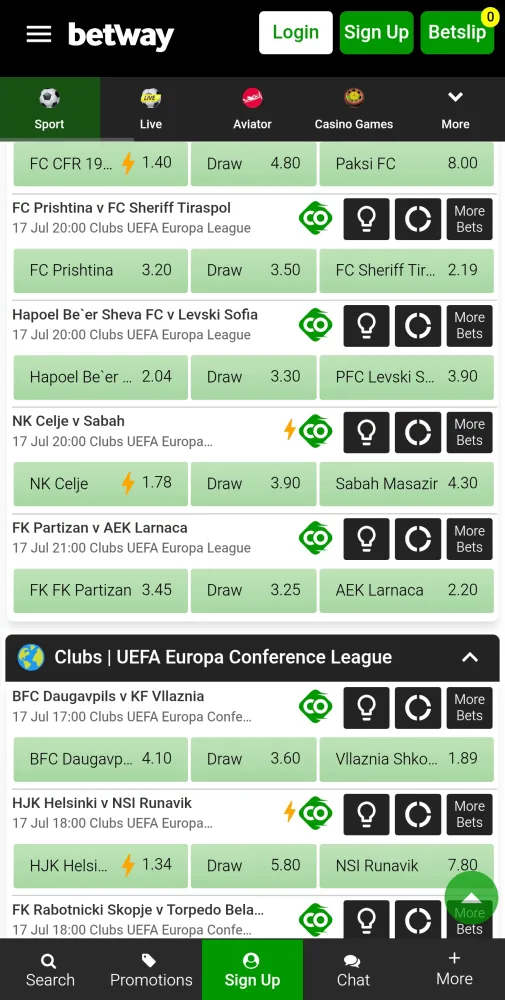 Betway South Africa  Screenshots