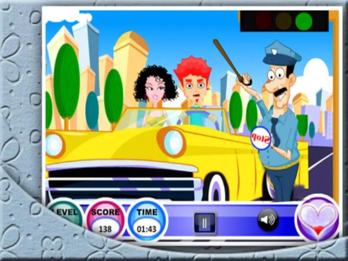 Tangkapan layar Drive N Kiss iPad 