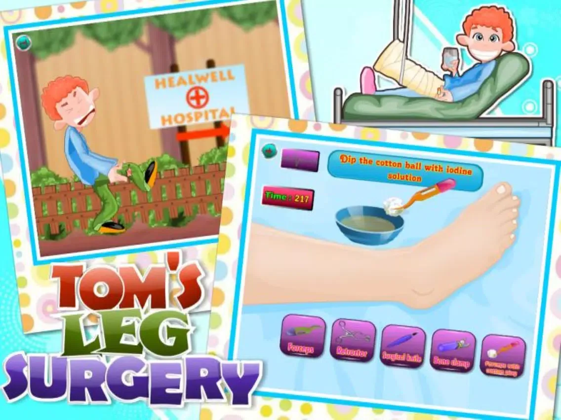 Tom Leg Surgery Doctor Game 2 iPad  سکرین شاٹس