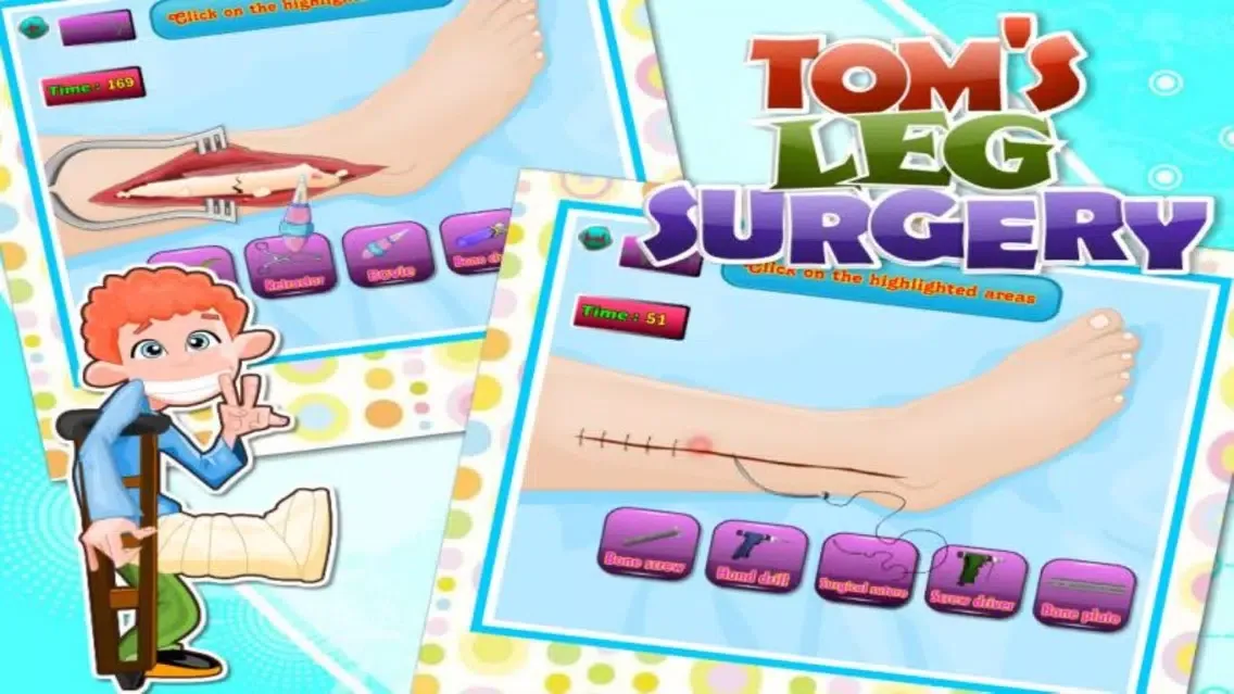 Tom Leg Surgery Doctor Game 2 سکرین شاٹس