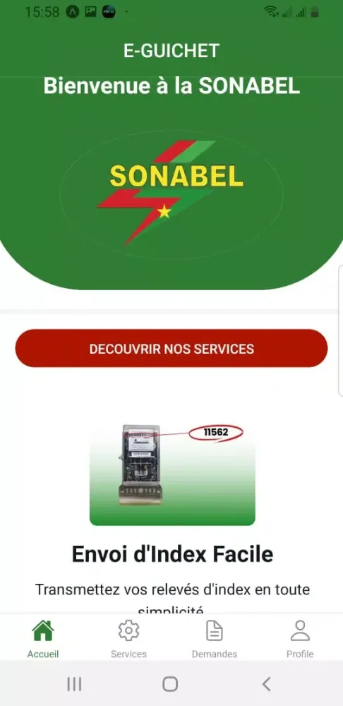 SONABEL E-GUICHET Screenshots