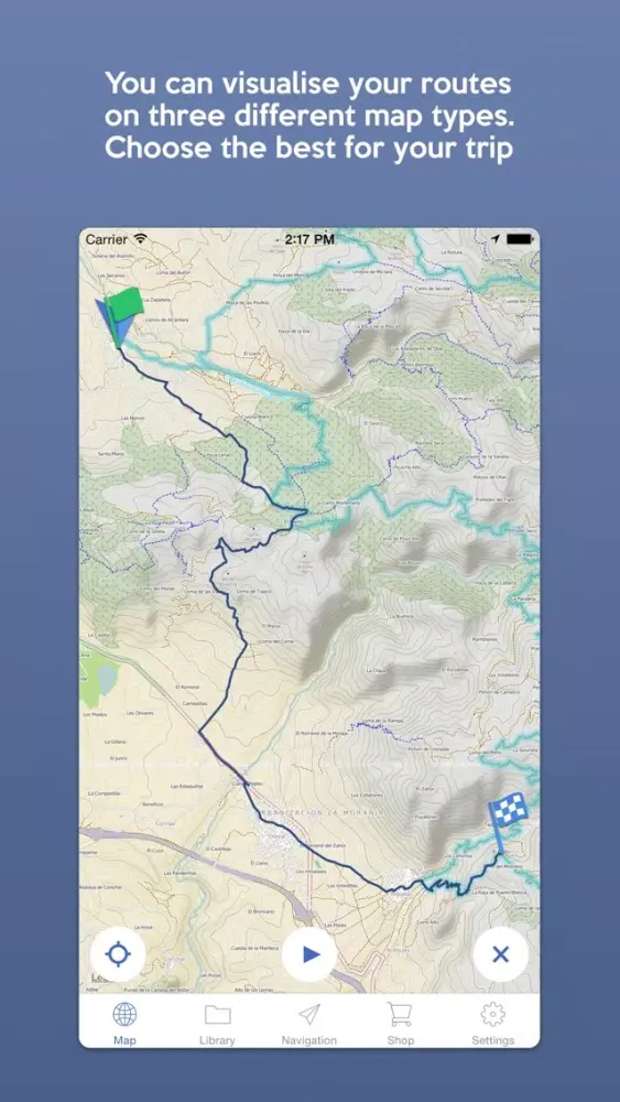 Tangkapan skrin GPX Navigator Pro