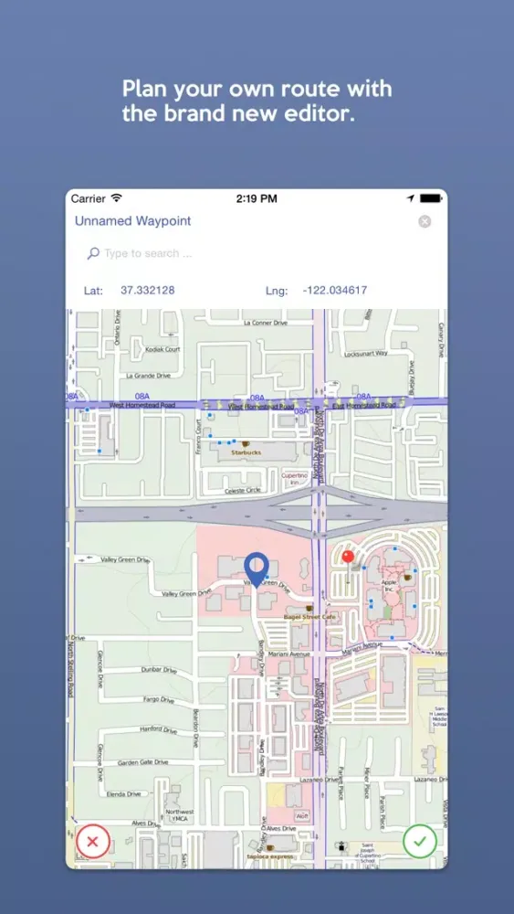 Tangkapan skrin GPX Navigator Pro